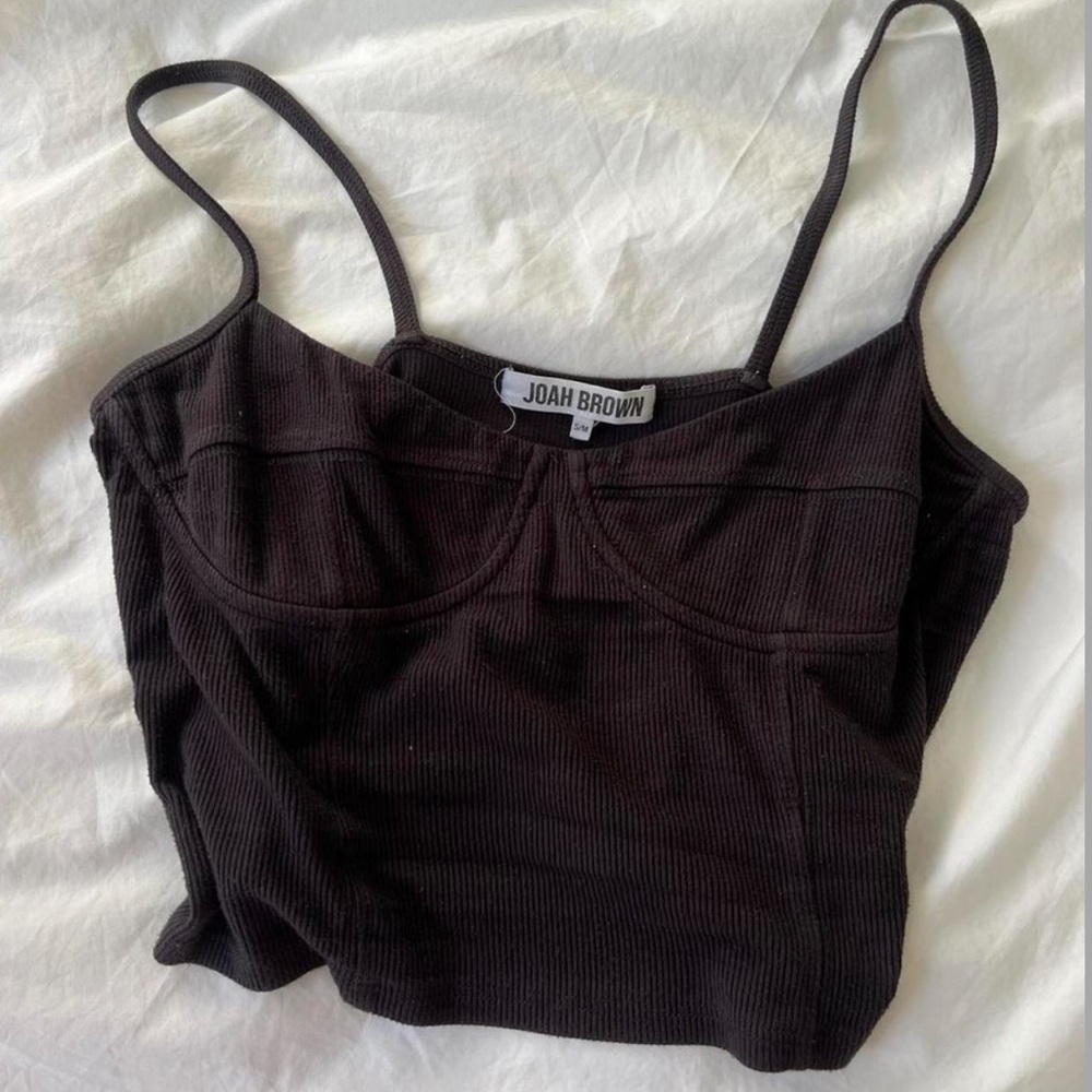 Joah Brown Knit tank